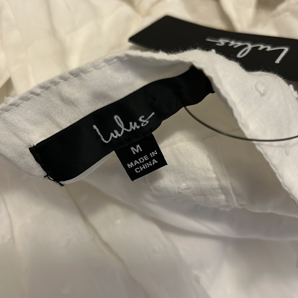 Lulus Chasing Summer White Swiss Dot Tie Back Maxi Dress - Picture 9 of 10